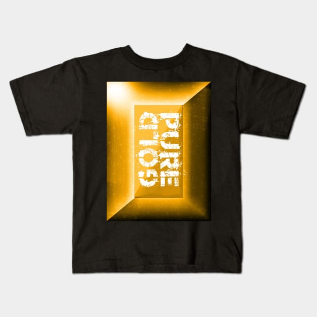 Pure Solid Gold Price Investments Kids T-Shirt by PlanetMonkey